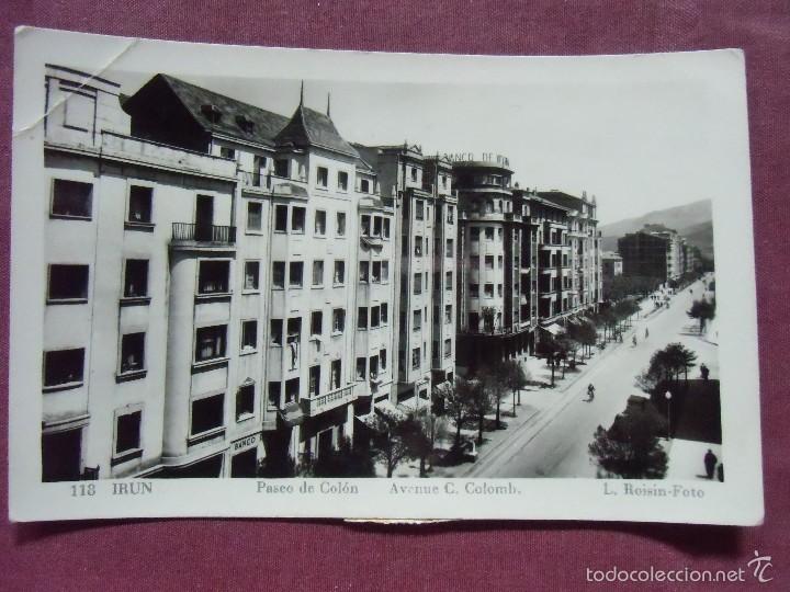 Postcards: IR&Uacute;N(Guipuzcoa)Edic,Roisin. circulada 1960.