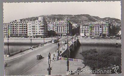 Postcards: TARJETA POSTAL SAN SEBASTIAN. PUENTE DE SANTA CATALINA. FOTOS G. GARCIA