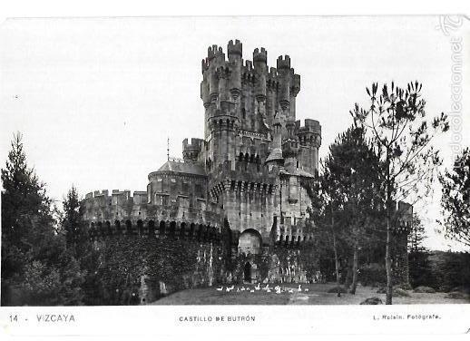 Postcards: TARJETA POSTAL DE VIZCAYA. CASTILLO DE BUTR&Oacute;N. L. ROISIN.