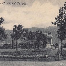 Postales: POSTAL: 1903 BILBAO. ENTRADA AL PARQUE / MATASELLOS BILBAO