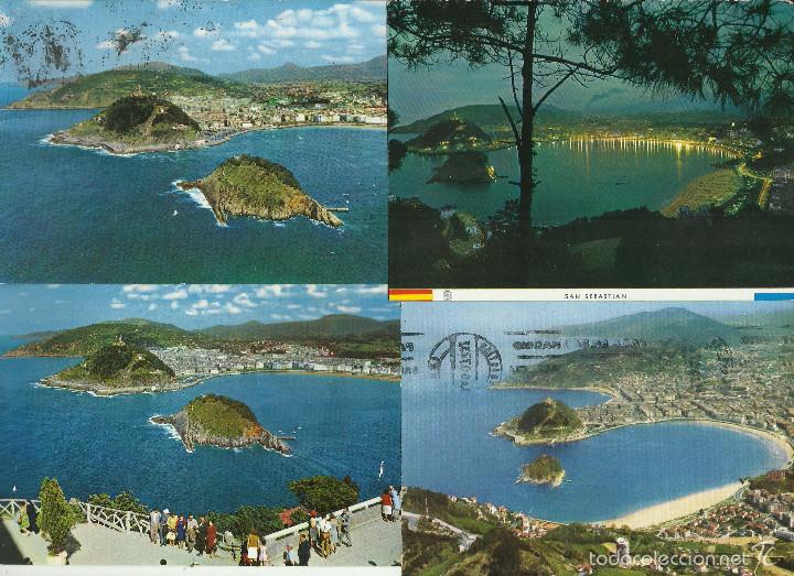 Postais: PEQUE&Ntilde;A COLECCION DE OCHO POSTALES ANTIGUAS DE SAN SEBASTIAN NUEVAS Y CIRCULADAS VER FOTOS
