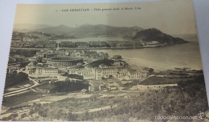 Postais: TARJETA POSTAL  SAN SEBASTIAN VISTA GENERAL DESDE EL MONTE ULIA