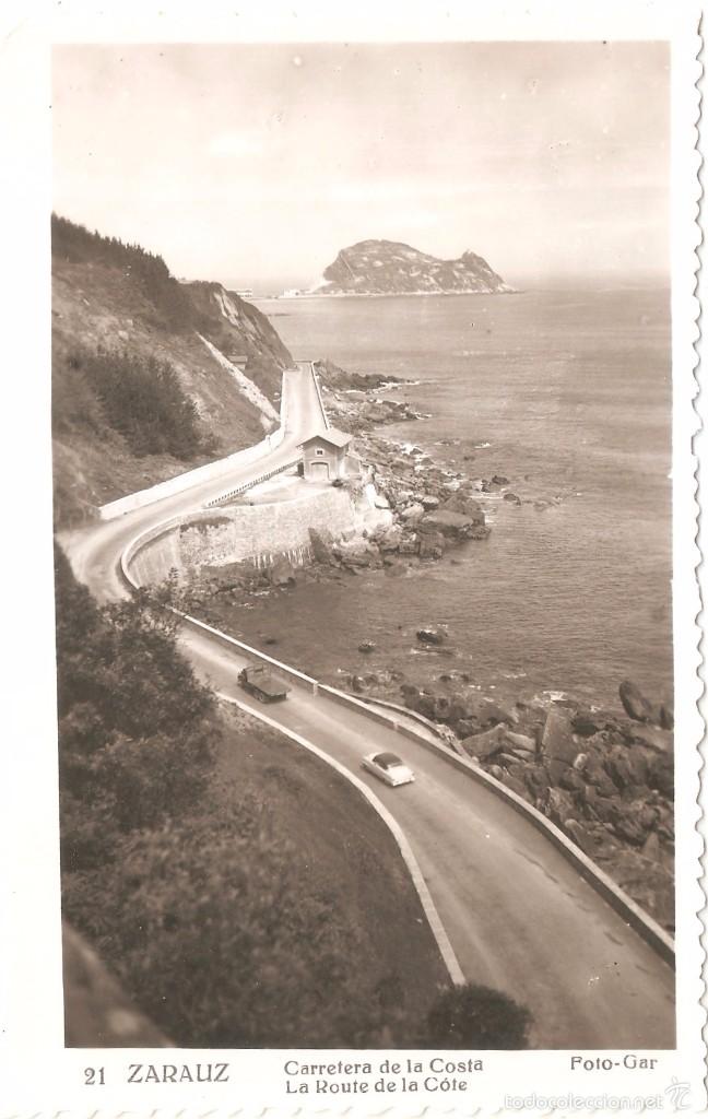 Postais: ZARAUZ CARRETERA DE LA COSTA