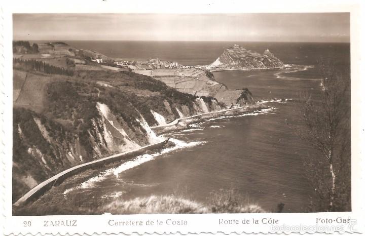 Postais: ZARAUZ CARRETERA DE COSTA