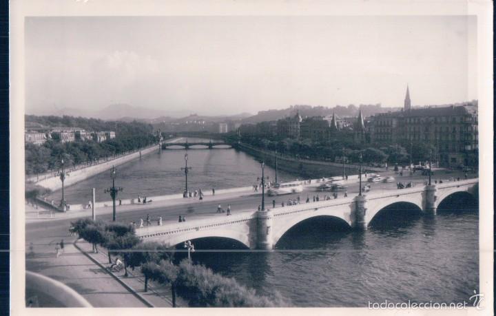 Cartoline: POSTAL  SAN SEBASTIAN.- PUENTE DE SANTA CATALINA. FOTO GALARZA