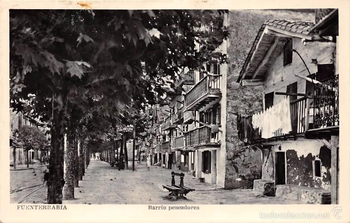 Postais: FUENTERRABIA (GUIPUZCOA).- BARRIO PESCADORES