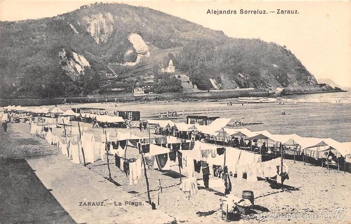 Postales: ZARAUZ (GUIPUZCOA).- LA PLAYA - Foto 1