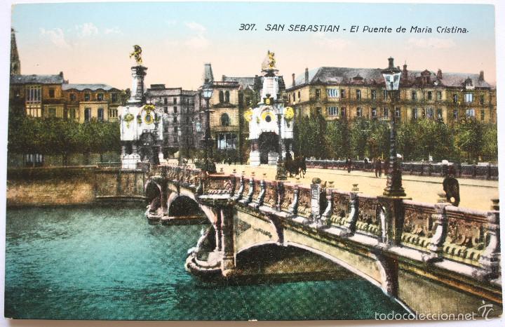 Cartoline: san sebastian puente de maria cristina