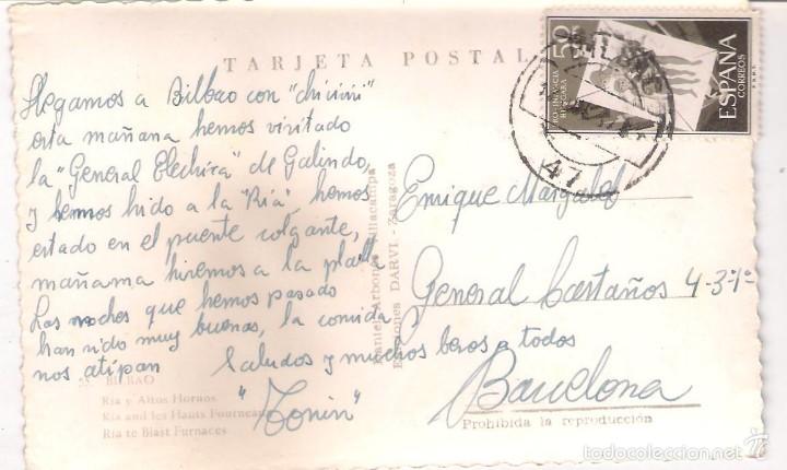 Postales: POSTAL DE BILBAO - RIA Y ALTOS HORNOS - - Foto 2