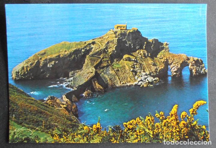 Postcards: (45050)POSTAL ESCRITA,GAZTELUGATXE (ISLOTE VIZCA&Iacute;NO),BERMEO,VIZCAYA,PAIS VASCO