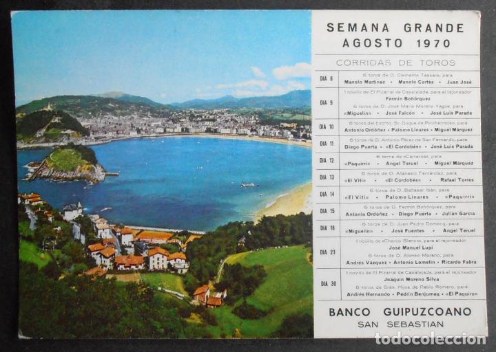 Postcards: (45066)POSTAL SIN CIRCULAR,LA CONCHA,S SEBASTI&Aacute;N,GUIP&Uacute;ZCOA,PAIS VASCO,CORRIDAS DE TOROS 1970