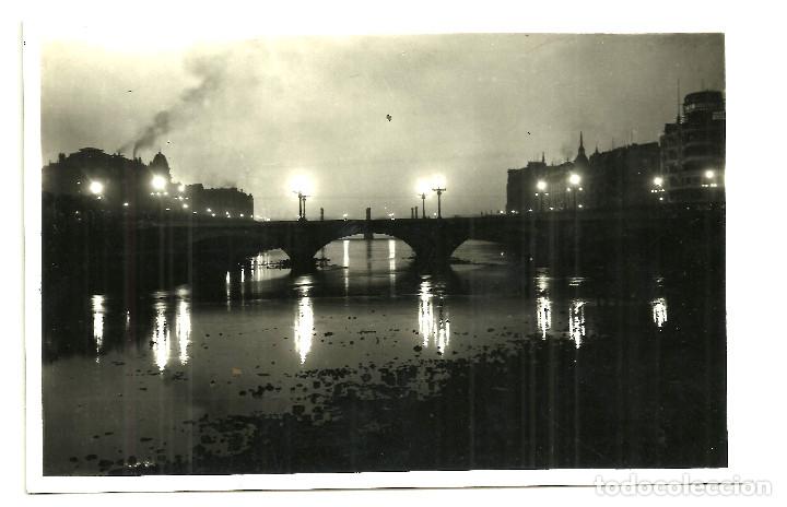Postkarten: POSTAL DE SAN SEBASTIAN (PUENTE DE STA. CATALINA DE NOCHE)