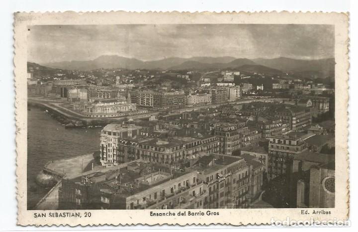 Postais: SAN SEBASTIAN .- ENSANCHE DEL BARRIO GROS .- EDICIONES ARRIBAS N&ordm; 20
