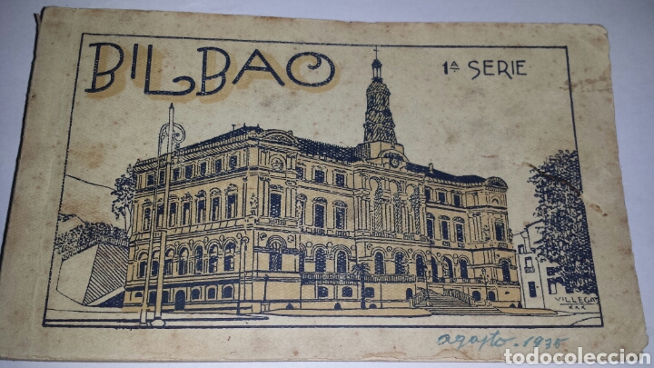 Postcards: POSTAL- 20 POSTALES ORIGINALES A&Ntilde;OS 30 BILBAO- 1&ordm; SERIE COMPLETA. IMPRESI&Oacute;N GRAFOS-PORTADA VILLEGAS