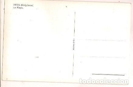 Postales: ANTIGUA POSTAL DEVA GUIPUZCOA LA PLAYA MANIPEL - Foto 2