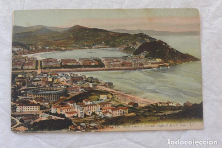 Cartoline: ANTIGUA TARJETA POSTAL SAN SEBASTIAN VISTA GENERAL DESDE EL MONTE ULIA