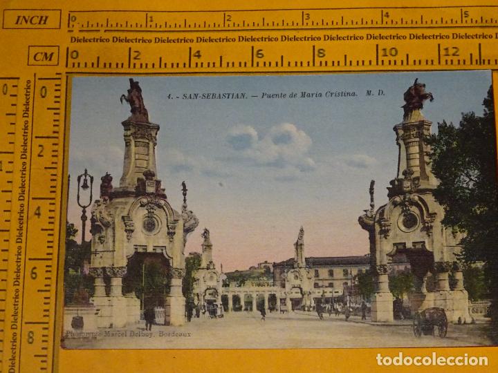 Postais: POSTAL DE GUIP&Uacute;ZCOA. A&Ntilde;OS 10 30. SAN SEBASTIAN, PUENTE DE MARIA CRISTINA. 1 MD. 1397