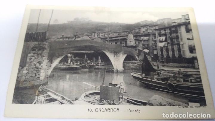 Postales: antigua postal de andarroa puente