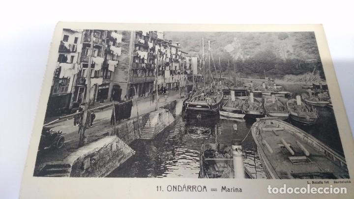 Postales: antigua postal de andarroa marina