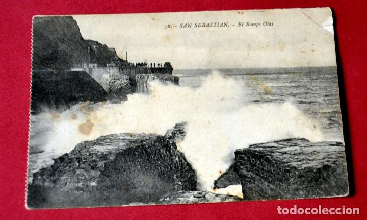 Postais: POSTAL DE SAN SEBASTIAN: EL ROMPE OLAS
