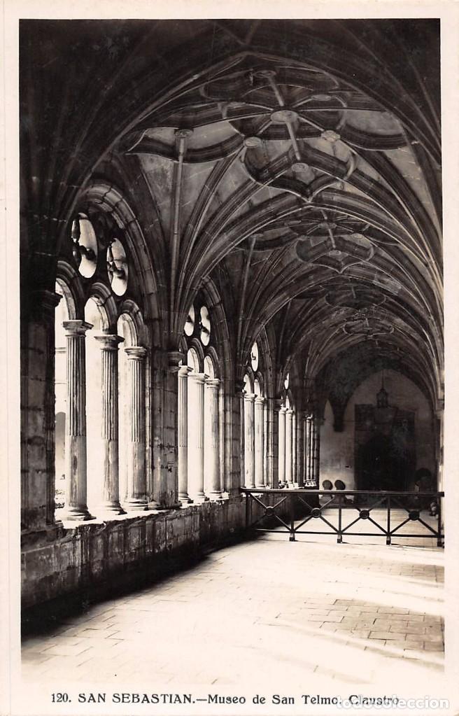 Postales: SAN SEBASTI&Aacute;N.- MUSEO DE SAN TELMO.-CLAUSTRO