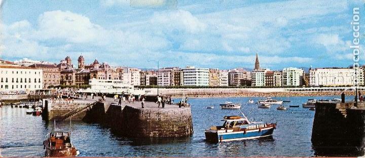 Postkarten: POSTAL, SAN SEBASTIAN, VISTA DESDE EL PUERTO, PANOR&Aacute;MICA DE 23,5X10,5, SIN CIRCULAR