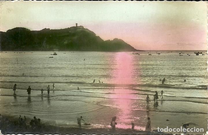 Postkarten: POSTAL DE SAN SEBASTIAN. NUM. 155 PUESTA DE SOL. CIRCULADA.