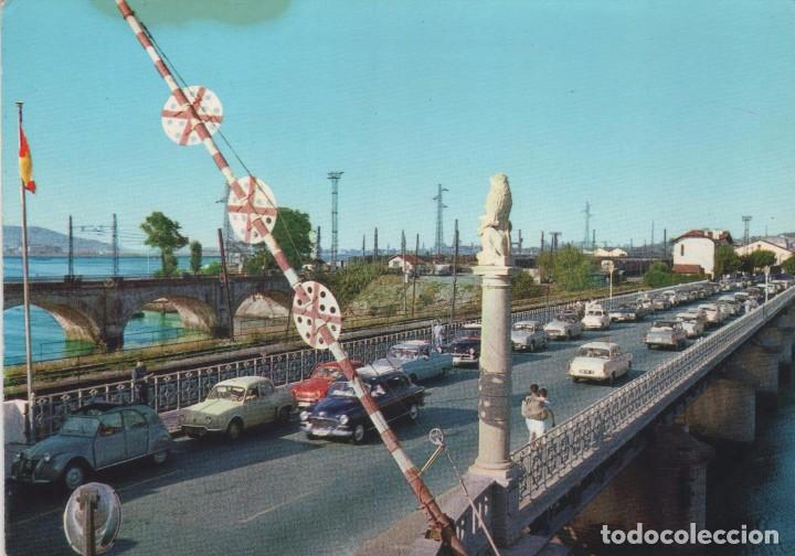 Postkarten: Postal Puente internacional de Irun a&ntilde;o 1967 Diane 6 Gordini coches de &eacute;poca