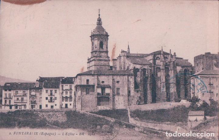 Postkarten: POSTAL 2 FUENTERRABIA.- L'EGLISE.(LA IGLESIA).BR- 2982