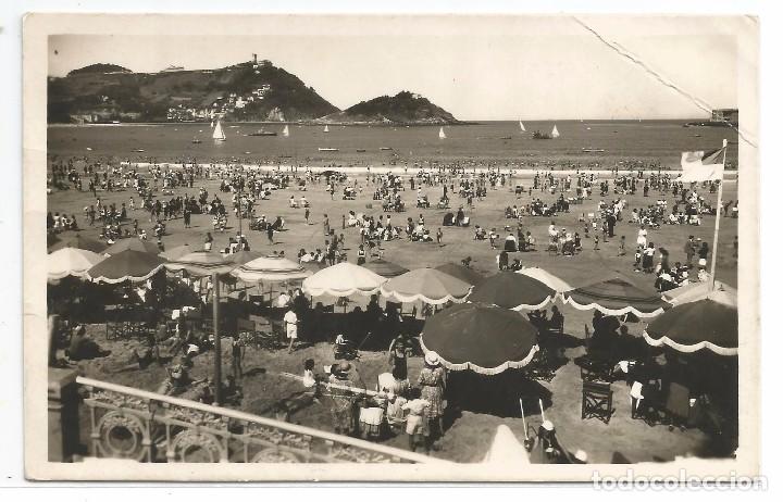 Cartes Postales: SAN SEBASTIAN .- LA PLAYA , VISTA PARCIAL .- FOTO GALARZA N&ordm; 219