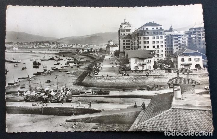 Postales: POSTAL FOTOGR&Aacute;FICA. EL BIDASOA Y AVENIDA GENERAL&Iacute;SIMO FRANCO. FUENTERRABIA. GUIPUZCOA.