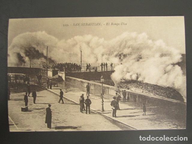 Postales: POSTAL SAN SEBASTI&Aacute;N. EL ROMPE OLAS. - Foto 1