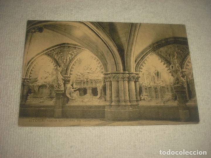 Postales: VITORIA : NUEVA CATEDRAL EN CONSTRUCCION  . - Foto 1