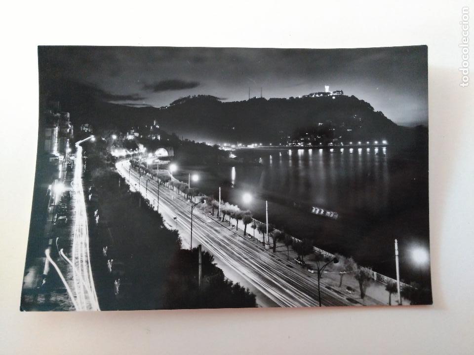 Cartes Postales: POSTAL DE SAN SEBASTIAN. PASEO DE MIRACONCHA Y MONTE IGUELDO. NOCTURNA.