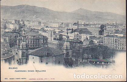 Postales: POSTAL BILBAO PANORAMA DESDE MALLONA - Foto 1