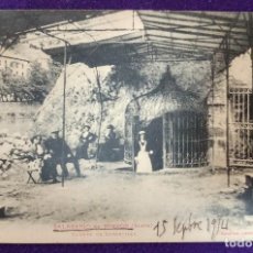 Postales: POSTAL DEL BALNEARIO DE SOBRON (ALAVA). FUENTE DE SOPORTILLA. CIRCULADA 1914. LABOUCHE. COL D M L.