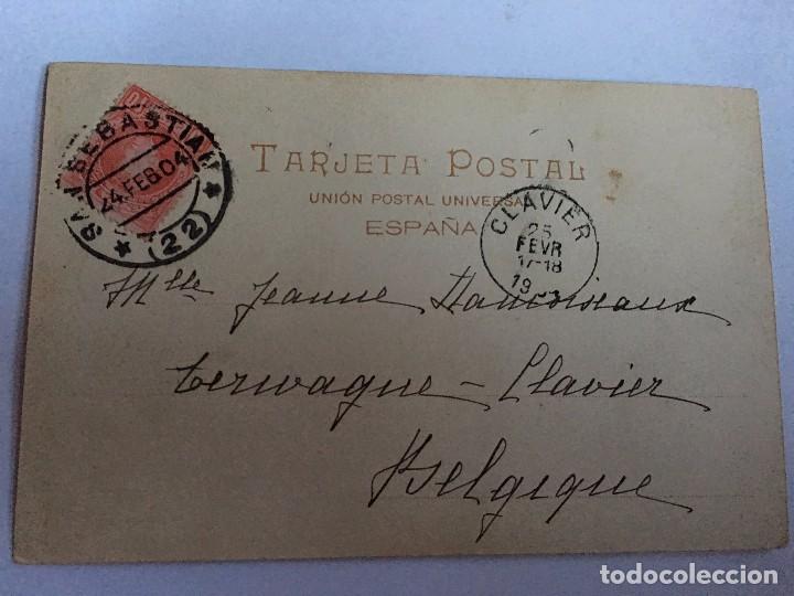 Cartes Postales: RM400 TARJETA POSTAL ORIGINAL Pa&iacute;s Vasco HERNANI GUIPUZCOA LA ENTRADA HAUSER Y MENET CIRCULADA 1904