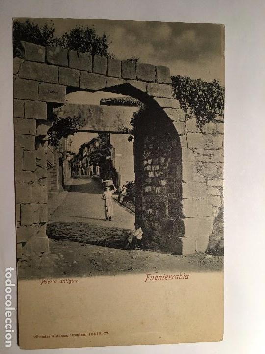 Postales: RM400 TARJETA POSTAL PAIS VASCO FUENTERRABIA PUERTA PRINCIPAL EDITA ROMMLER Y JONAS DRESDEN, RARA