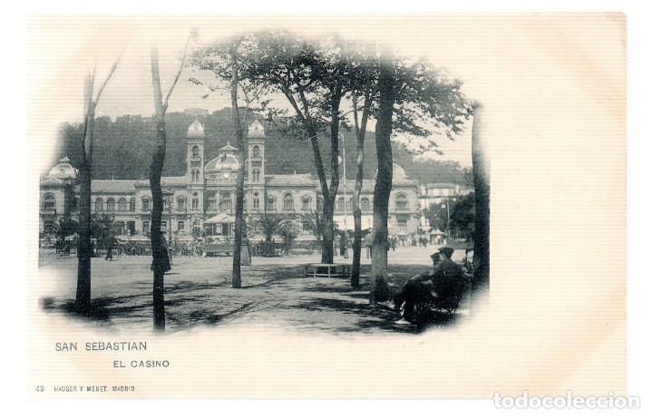 Postais: TARJETA POSTAL ,SAN SEBASTIAN ,EL CASINO, HAUSER Y MENET.