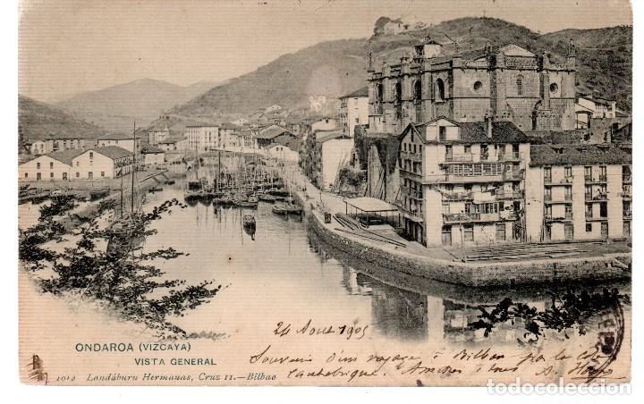 Postales: TARJETA POSTAL ,ONDAROA, VIZCAYA,VISTA GENERALLANADABURU HERMANOS.