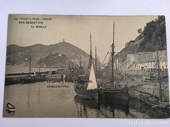 Postcards: RM400 TARJETA POSTAL GUIPUZCOA SAN SEBASTIAN HAUSER Y MENET 244 EL MUELLE P.P.S.XX SIN DIVIDIR