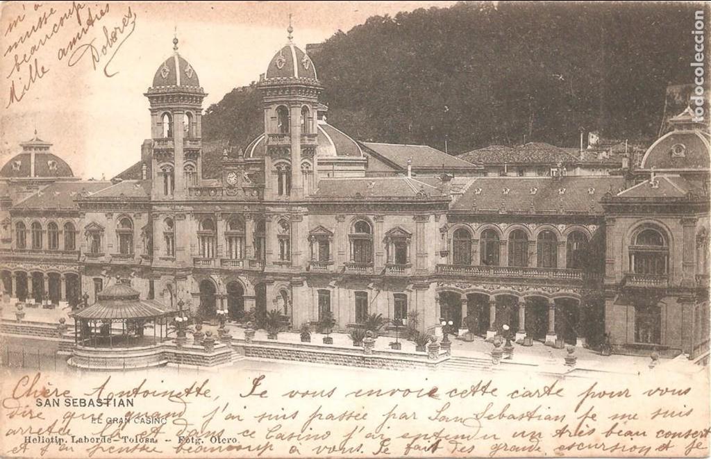 Postales: SAN SEBASTIAN EL GRAN CASINO 1902