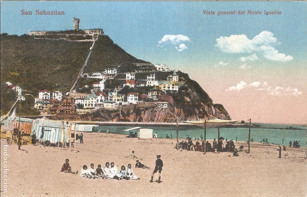 Postales: SAN SEBASTIAN VISTA GENERAL DEL MONTE IGUELDO