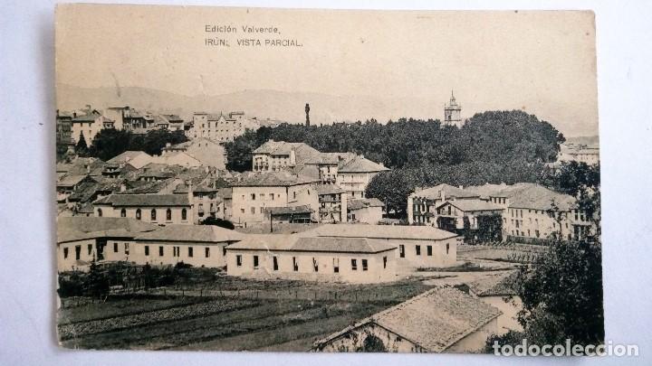 Postcards: POSTAL IRUN - VISTA PARCIAL, EDICION VALVERDE - HAUSER Y MENET SIN DIVIDIR