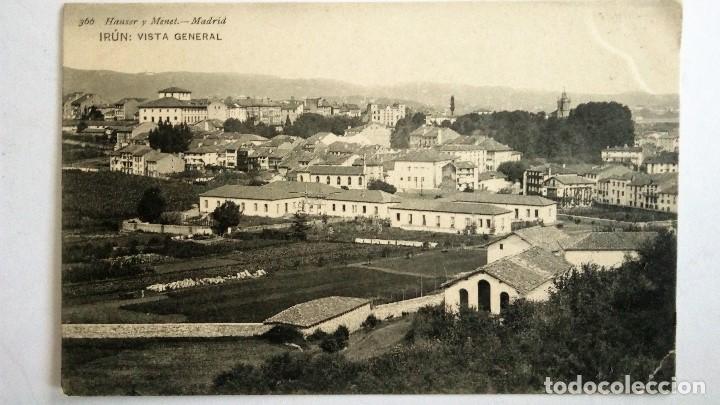 Postcards: POSTAL IRUN, VISTA GENERAL - HAUSER Y MENET, A&Ntilde;O 1908