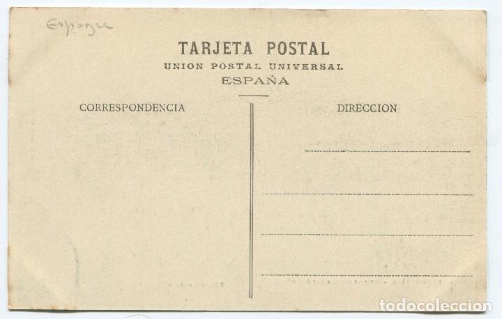 Postales: Fuenterrabia. Interior del castillo de Carlos V. Tiburcio Berrotar&aacute;n. Uni&oacute;n POstal Universal - Foto 2