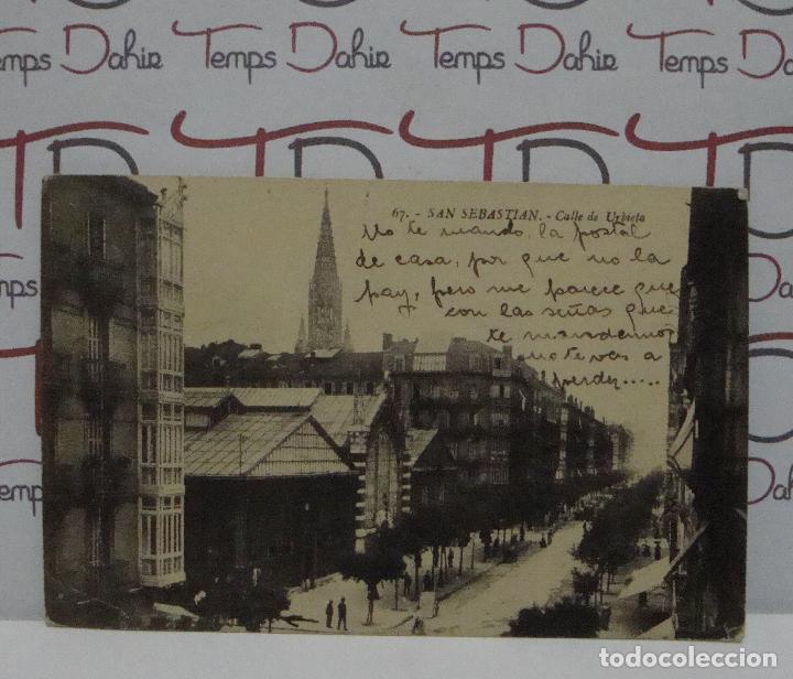 Cartoline: POSTAL SAN SEBASTIAN N&ordm; 67 CALLE DE URBIETA ESCRITA