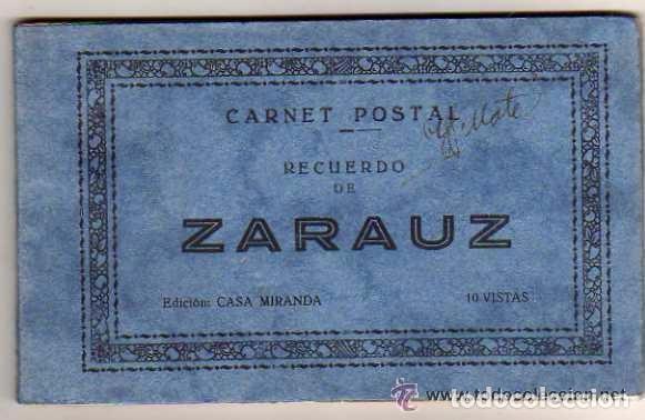 Postales: Carnet postal Rercuerdo de Zarauz Edici&oacute;n Casa Miranda. 10 vistas. Completo.
