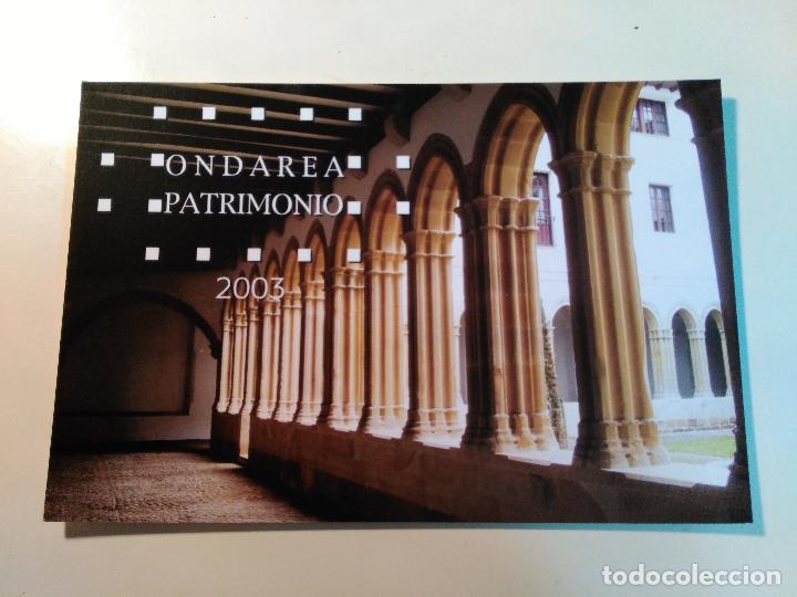 Cartoline: Postal de Ondarea. Patrimonio. 2003. Jornadas europeas de patrimonio.