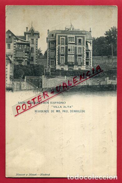 Postales: POSTAL SAN SEBASTIAN , VILLA ALTA , RESIDENCIA MR. PAUL , REVESO SIN PARTIR , ORIGINAL , P85964